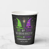 Halloween Witch Gender Reopenbaart zich Papieren Bekers (Achterkant)