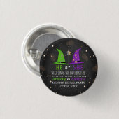 Halloween Witch Gender Reopenbaart zich Ronde Button 3,2 Cm (Voorkant /achterkant)