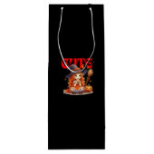 Halloween Witch Gift Bag Wijn Cadeautas (Achterkant)