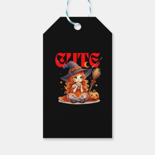 Halloween Witch Gift Label Cadeaulabel (Voorkant)