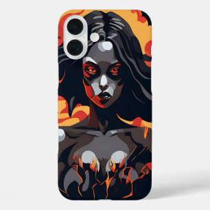 Halloween Witch Girl Art Magische Spooky Gift iPhone 16 Plus Hoesje