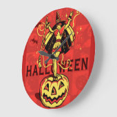 Halloween Witch Girl () Grote Klok (Hoek)