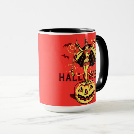Halloween Witch Girl () Mok (Voorkant rechts)