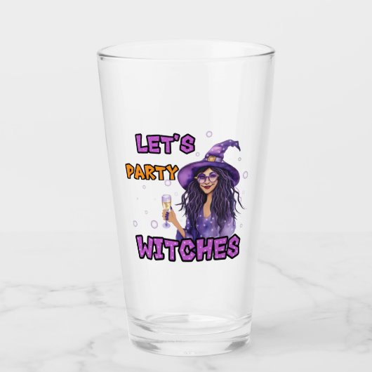 Halloween witch glas (Voorkant)