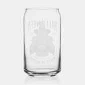 Halloween Witch Glass - Spooky Paarse Blikvorm Glas (Achterkant)
