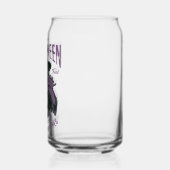 Halloween Witch Glass - Spooky Paarse Blikvorm Glas (Links)