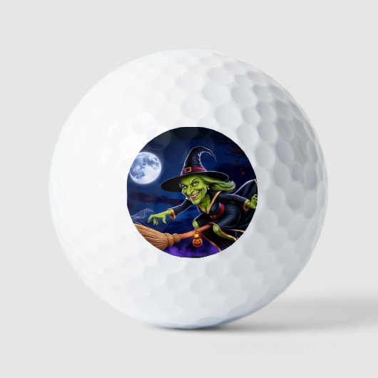 Halloween/Witch golfbal Golfballen (Voorkant)