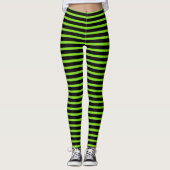 Halloween Witch Green Costume Leggings (Voorkant)