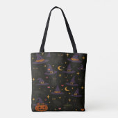Halloween Witch Hats and Jack o Lanterns  Tote Bag (Achterkant)