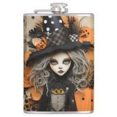 Halloween Witch Heupfles (Voorkant)