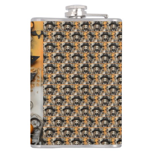 Halloween Witch Heupfles (Achterkant)