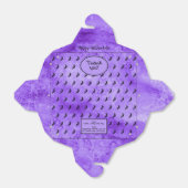 Halloween Witch Iconic Silhouette Paarse Grunge Bedankdoosjes (Uitgevouwen)