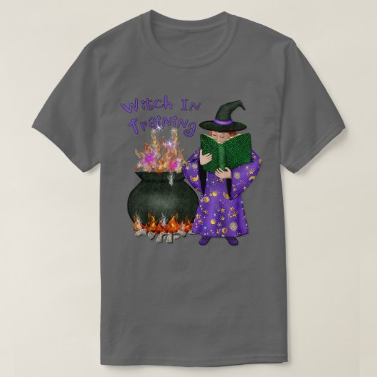 Halloween Witch in training T-shirt (Design voorkant)