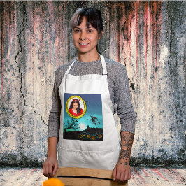 Halloween Witch, Jack o' Lantern, Foto Lijst Standaard Schort