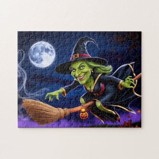 Halloween / Witch Jigsaw Puzzel (Horizontaal)