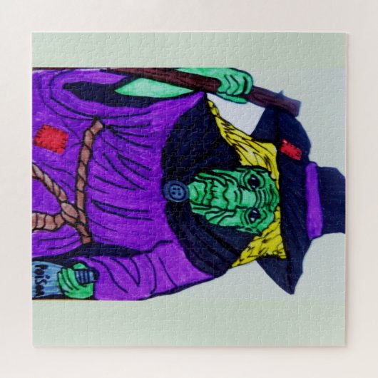HALLOWEEN WITCH JIGSAW PUZZLE LEGPUZZEL (Horizontaal)