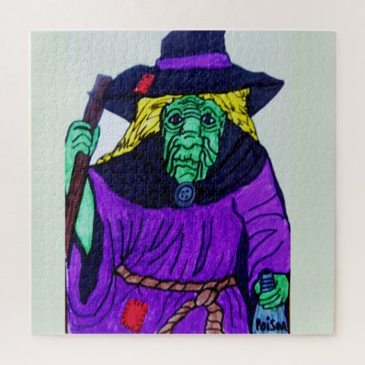 HALLOWEEN WITCH JIGSAW PUZZLE LEGPUZZEL (Verticaal)