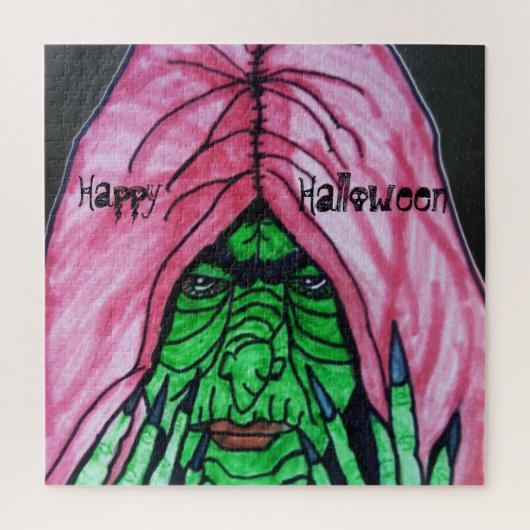 HALLOWEEN WITCH JIGSAW PUZZLE LEGPUZZEL (Verticaal)