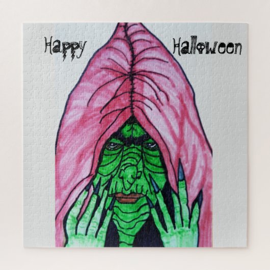 HALLOWEEN WITCH JIGSAW PUZZLE LEGPUZZEL (Verticaal)