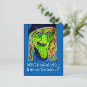 HALLOWEEN WITCH JOKE BRIEFKAART (Staand voorkant)