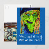 HALLOWEEN WITCH JOKE BRIEFKAART (Voorkant / Achterkant)