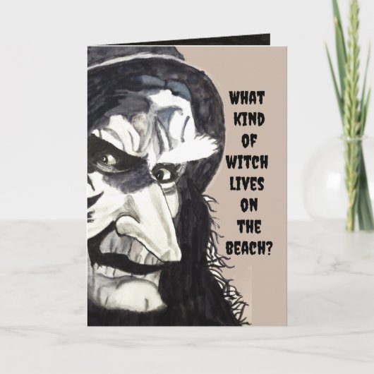 HALLOWEEN WITCH JOKE card Kaart (Voorkant)