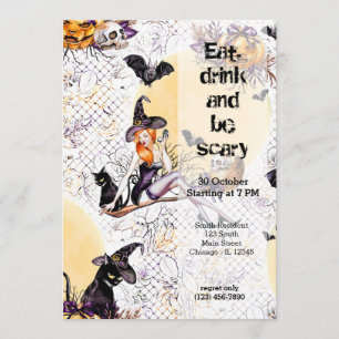 Halloween Witch Kaart