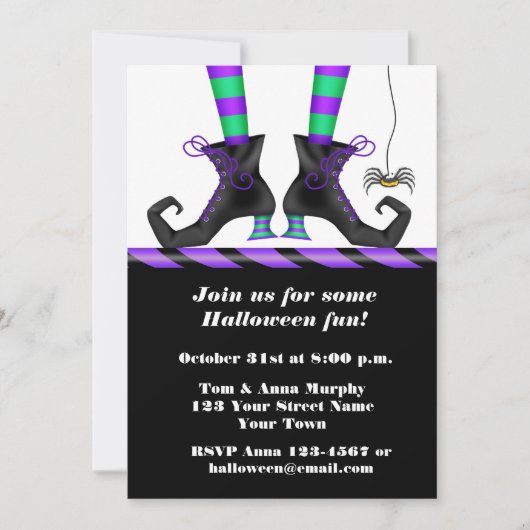 Halloween Witch Kaart (Voorkant)