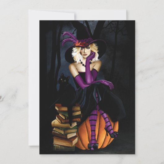 Halloween Witch Kaart (Achterkant)