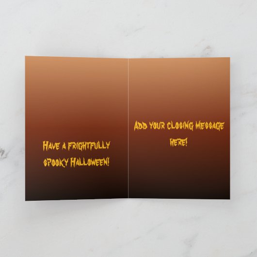 Halloween Witch Kaart (Binnen)