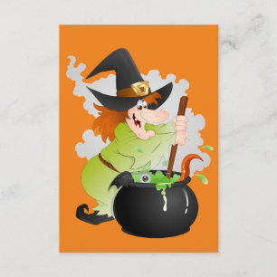 Halloween Witch Kaart