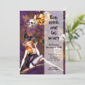 Halloween Witch Kaart (Staand voorkant)