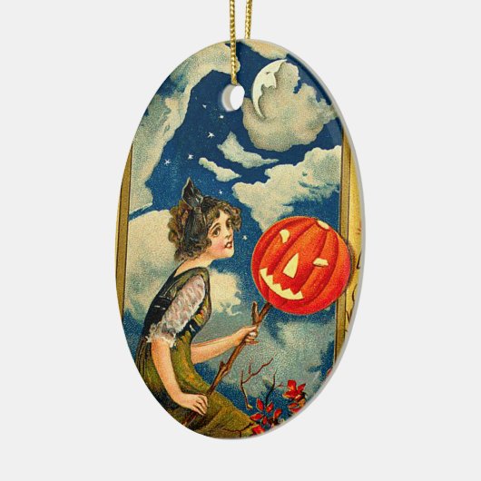  Halloween Witch Keramisch Ornament (Links)