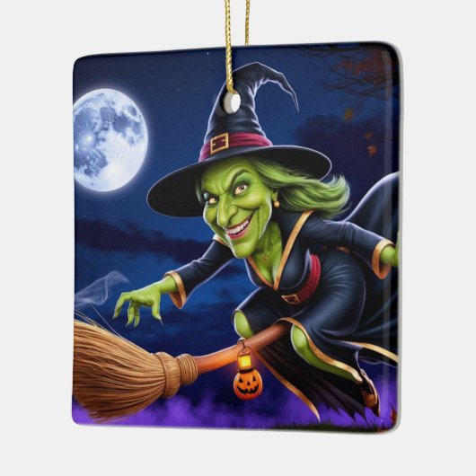 Halloween / Witch Keramisch Ornament (Links)