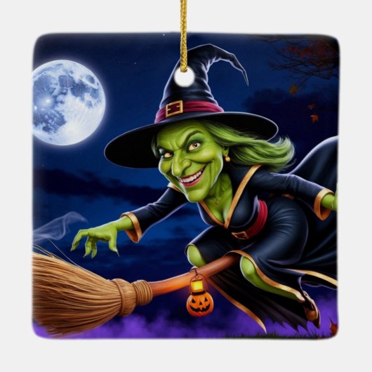 Halloween / Witch Keramisch Ornament (Achterkant)