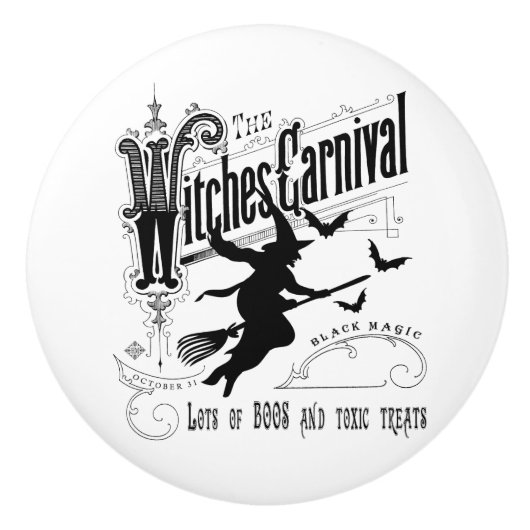  Halloween Witch Keramische Knop (Voorkant)