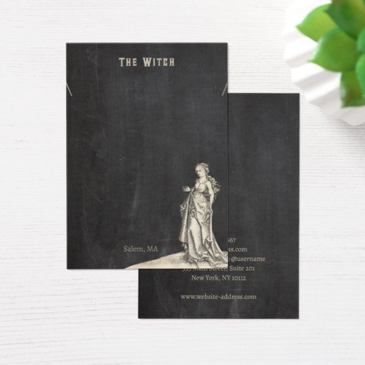 Halloween Witch Ketting Display Kaart (Bureau)