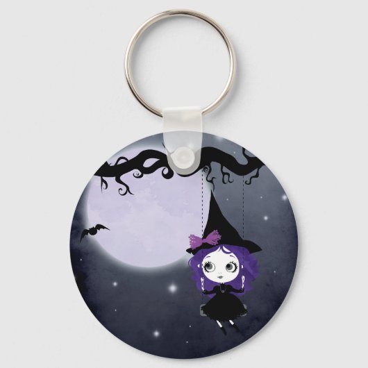 Halloween Witch Keychan Sleutelhanger (Voorkant)