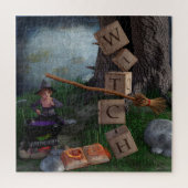 Halloween Witch Legpuzzel (Verticaal)