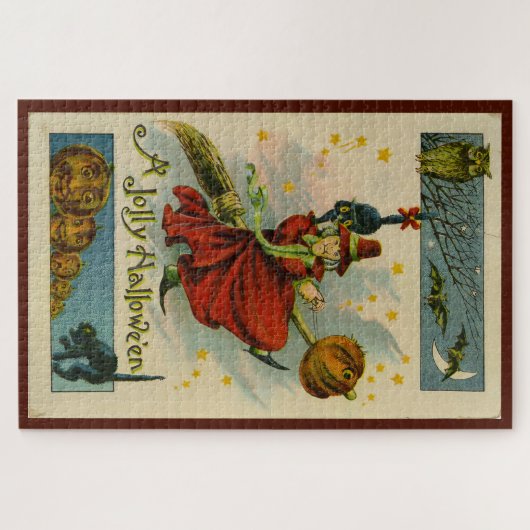 Halloween Witch Legpuzzel (Horizontaal)