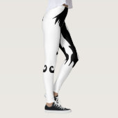 Halloween Witch Legs met rok en laarzen Leggings (Rechts)