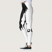 Halloween Witch Legs met rok en laarzen Leggings (Links)