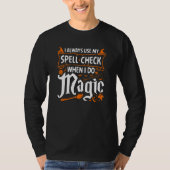 Halloween Witch Magic Witchcraft Costume T-shirt (Voorkant)