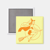 Halloween Witch Magneet (Voorkant / Achterkant)
