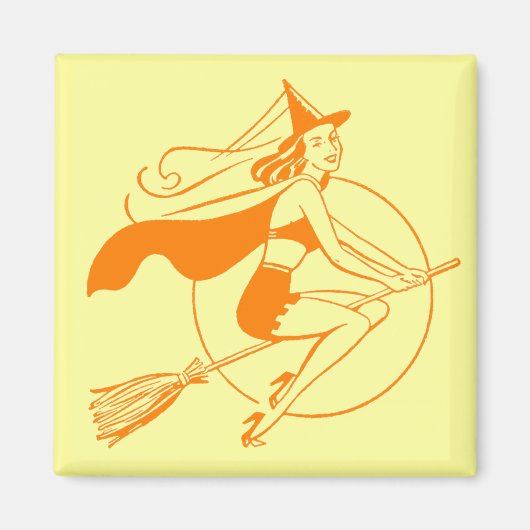 Halloween Witch Magneet (Voorkant)