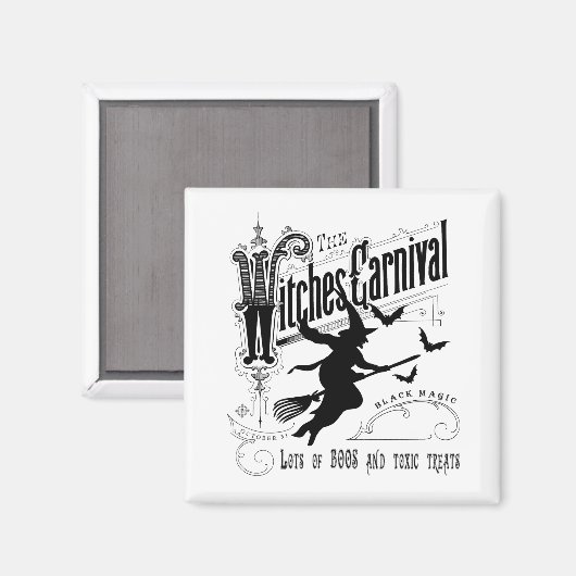 Halloween Witch Magneet (Voorkant / Achterkant)