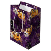 Halloween Witch Medium Cadeauzakje (Achterkant Gekanteld)