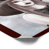 Halloween Witch met kat poster van Renee Lavoie (Hoek)