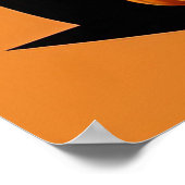 Halloween Witch met pompoenen in spookachtige sett Poster (Hoek)