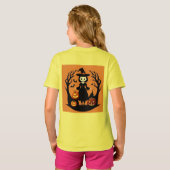 Halloween Witch met pompoenen in spookachtige sett T-shirt (Achterkant volledig)
